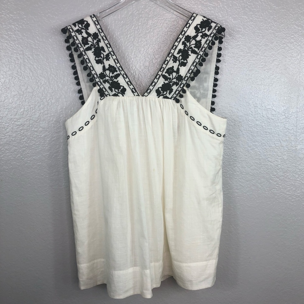 J.Crew Boho Embroidered Top | Shirt Blouse
